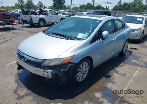 2012 Honda Civic Ex из США, поврежденный, VIN 2HGFB2F84CH528591